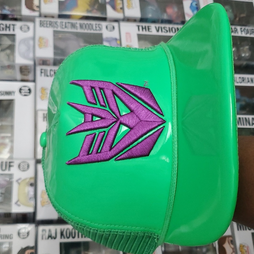 💜💚 Transformers Decepticons Mesh Trucker Snapback Hat Embroidered Logo